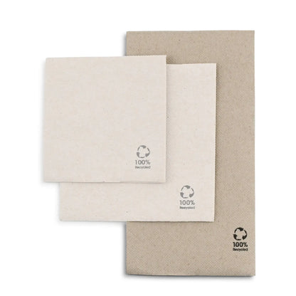 Tovaglioli carta riciclata Premium 40x40 cm 2 veli 1/8 piega non sbiancato asporto domicilio Ristorazione Forniture Monouso Eco Bio Biodegradabile Packaging Consumabili Ecologico Ingrosso fornitore forniture Take away 6
