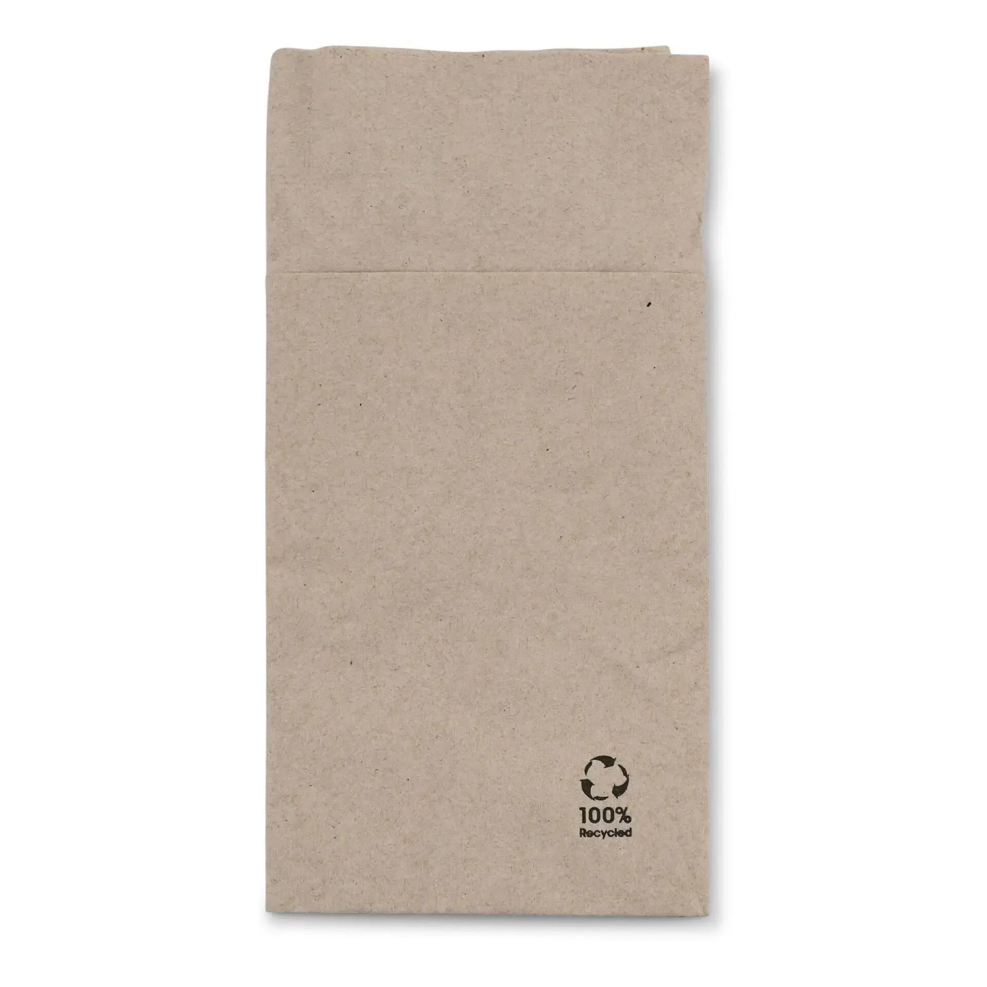 Tovaglioli posate carta riciclata 10x19,5 cm 2 veli non sbiancato asporto domicilio Ristorazione Forniture Monouso Eco Bio Biodegradabile Packaging Consumabili Ecologico Ingrosso fornitore forniture Take away 2
