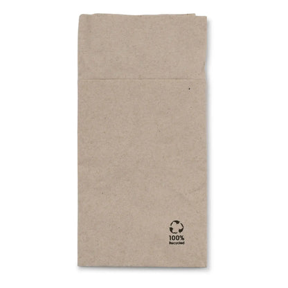 Tovaglioli posate carta riciclata 10x19,5 cm 2 veli non sbiancato asporto domicilio Ristorazione Forniture Monouso Eco Bio Biodegradabile Packaging Consumabili Ecologico Ingrosso fornitore forniture Take away 2
