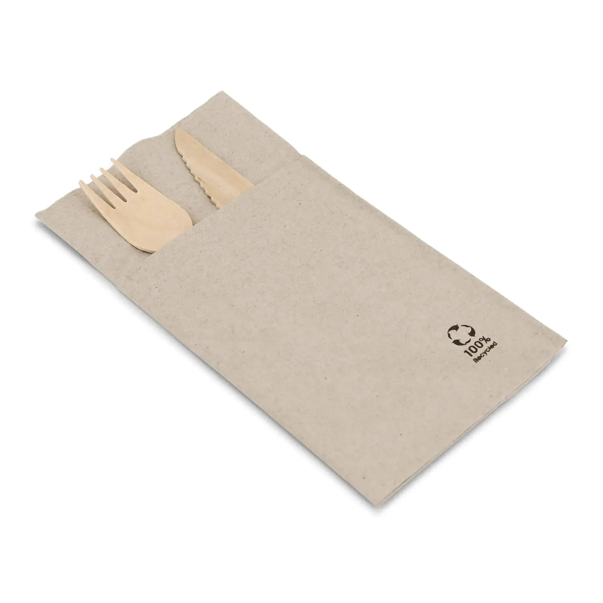 Tovaglioli posate carta riciclata 10x19,5 cm 2 veli non sbiancato asporto domicilio Ristorazione Forniture Monouso Eco Bio Biodegradabile Packaging Consumabili Ecologico Ingrosso fornitore forniture Take away 5
