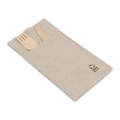 Tovaglioli posate carta riciclata 10x19,5 cm 2 veli non sbiancato asporto domicilio Ristorazione Forniture Monouso Eco Bio Biodegradabile Packaging Consumabili Ecologico Ingrosso fornitore forniture Take away 5
