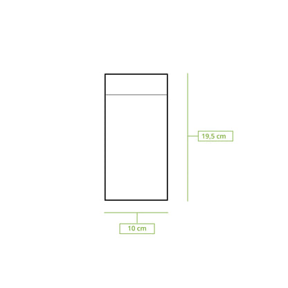 Tovaglioli posate carta riciclata 10x19,5 cm 2 veli non sbiancato asporto domicilio Ristorazione Forniture Monouso Eco Bio Biodegradabile Packaging Consumabili Ecologico Ingrosso fornitore forniture Take away 6
