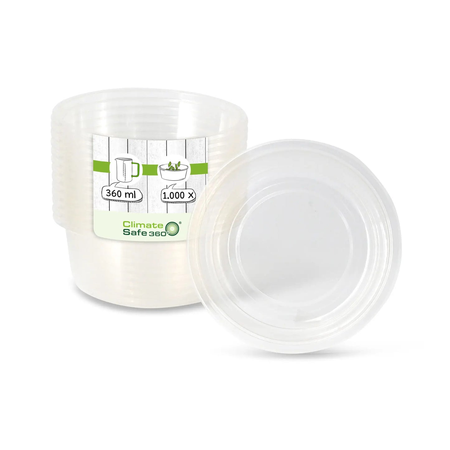 Vasi PLA-deli 360 ml Ø 121 mm rotondi asporto domicilio Ristorazione Forniture Monouso Eco Bio Biodegradabile Packaging Consumabili Ecologico Ingrosso fornitore forniture Take away 1
