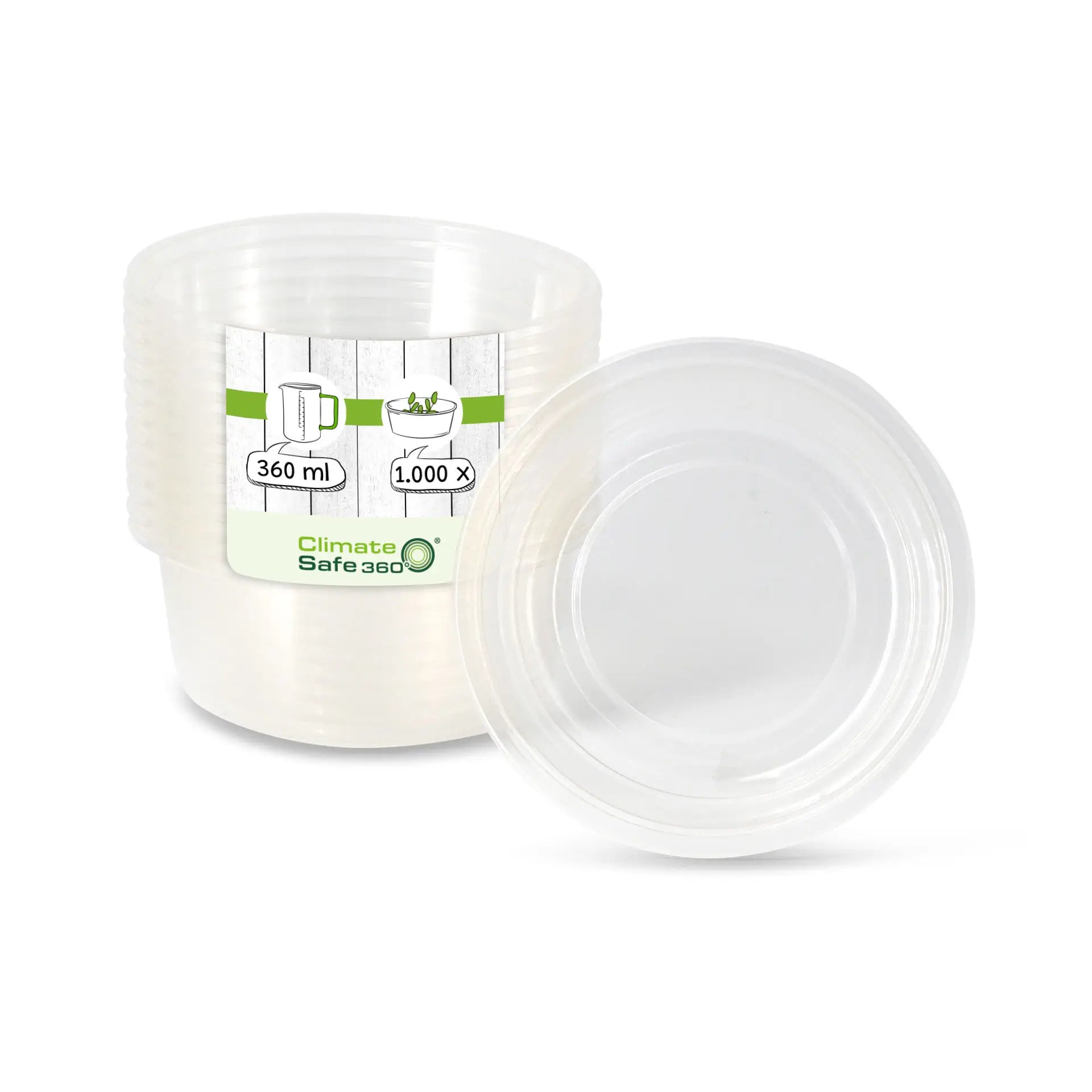 Vasi PLA-deli 360 ml Ø 121 mm rotondi asporto domicilio Ristorazione Forniture Monouso Eco Bio Biodegradabile Packaging Consumabili Ecologico Ingrosso fornitore forniture Take away 1
