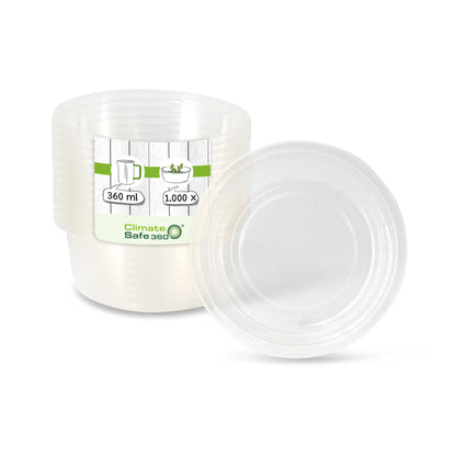 Vasi PLA-deli 360 ml Ø 121 mm rotondi asporto domicilio Ristorazione Forniture Monouso Eco Bio Biodegradabile Packaging Consumabili Ecologico Ingrosso fornitore forniture Take away 1
