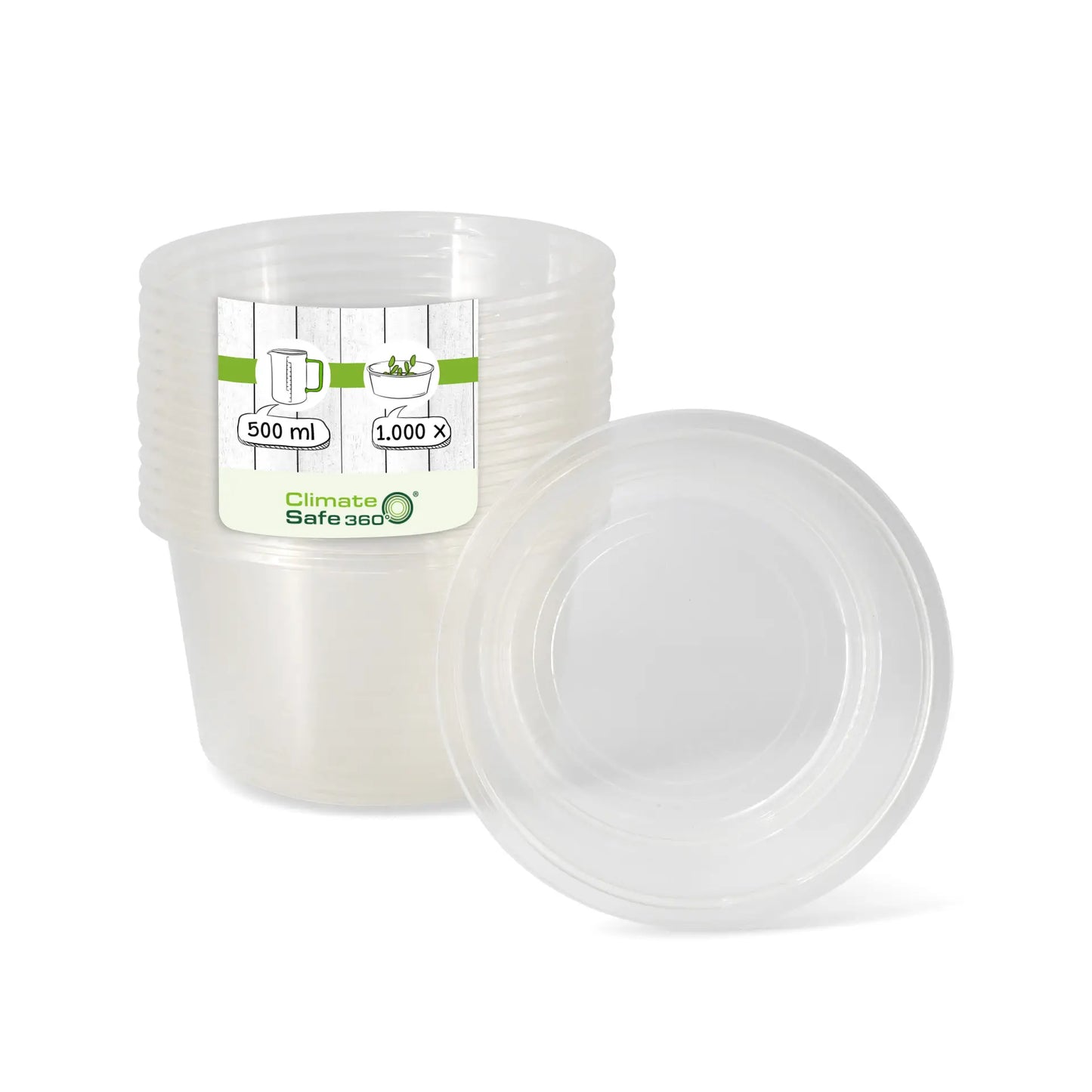 Vasi PLA-deli 500 ml Ø 121 mm rotondo asporto domicilio Ristorazione Forniture Monouso Eco Bio Biodegradabile Packaging Consumabili Ecologico Ingrosso fornitore forniture Take away 1

