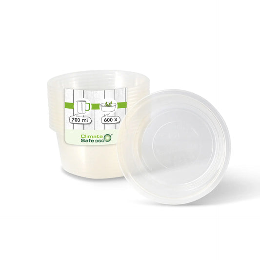 Vasi PLA-deli 700 ml Ø 143 mm rotondo asporto domicilio Ristorazione Forniture Monouso Eco Bio Biodegradabile Packaging Consumabili Ecologico Ingrosso fornitore forniture Take away 1
