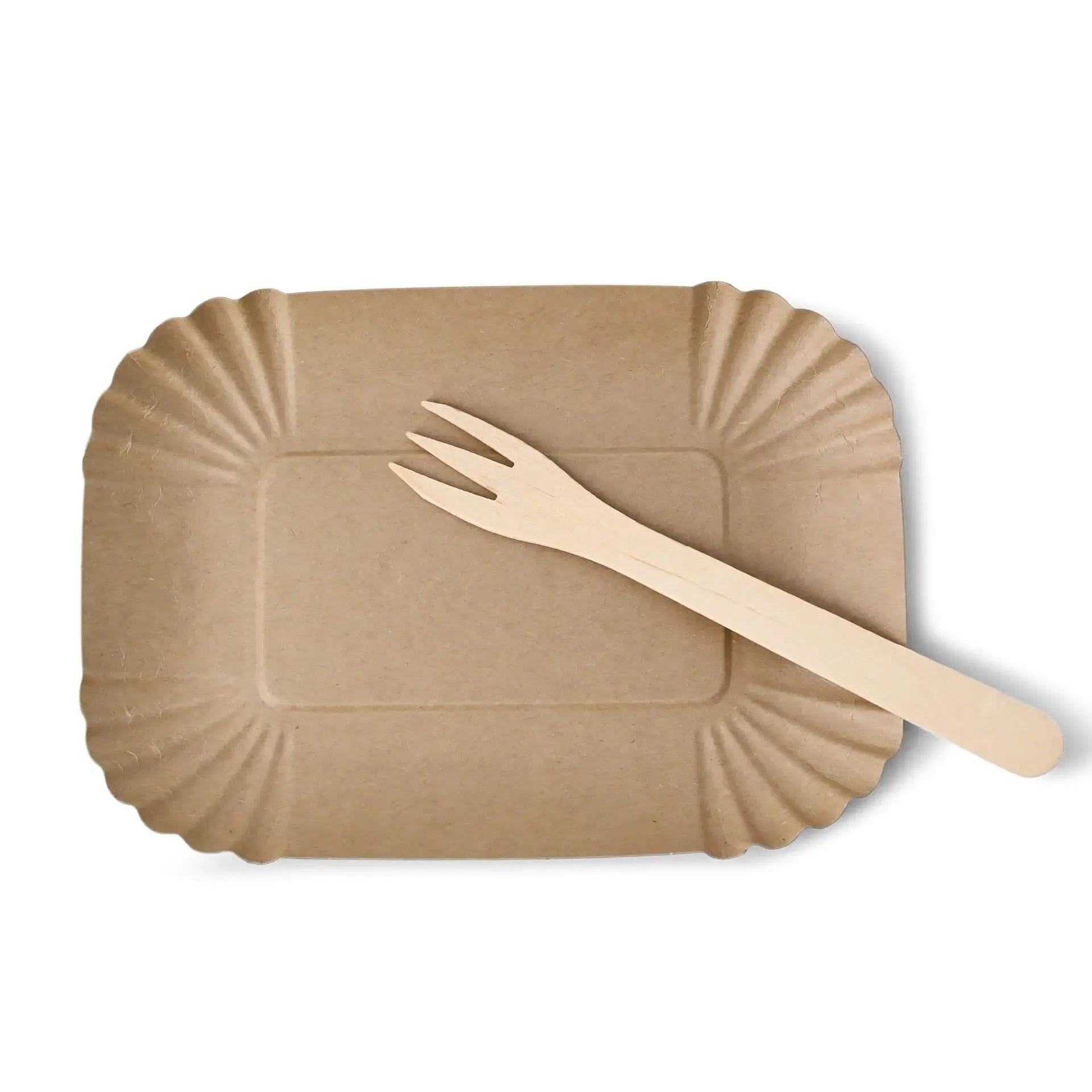 Vassoi carta alimenti 18x13x3 cm kraft rettangolare asporto domicilio Ristorazione Forniture Monouso Eco Bio Biodegradabile Packaging Consumabili Ecologico Ingrosso fornitore forniture Take away 5
