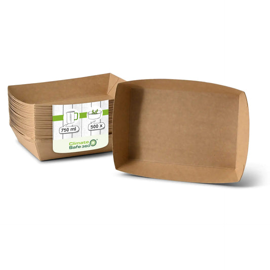 Vassoi cartone 750 ml marrone asporto domicilio Ristorazione Forniture Monouso Eco Bio Biodegradabile Packaging Consumabili Ecologico Ingrosso fornitore forniture Take away 1
