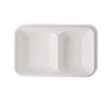 Vassoi menù canna di zucchero 1000 ml 23x14,5x5 cm 2 scomparti rettangolare asporto domicilio Ristorazione Forniture Monouso Eco Bio Biodegradabile Packaging Consumabili Ecologico Ingrosso fornitore forniture Take away 4
