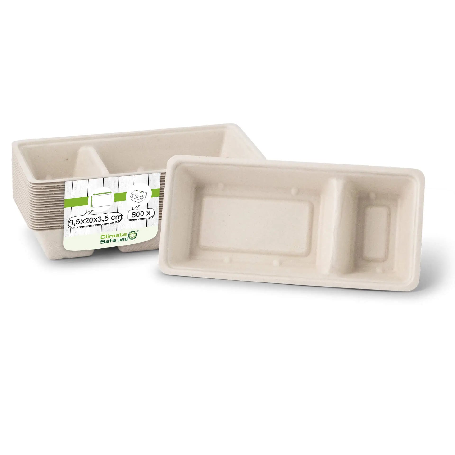 Vassoi patatine fritte canna di zucchero 2 scomparti 9,5x20x3,5 cm asporto domicilio Ristorazione Forniture Monouso Eco Bio Biodegradabile Packaging Consumabili Ecologico Ingrosso fornitore forniture Take away 1
