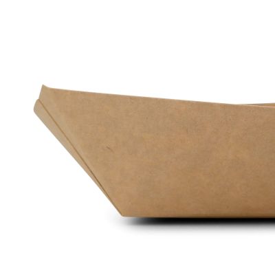 Vassoi per snack di cartone 400 ml, 17 x 12,5 x 4 cm, marrone ingrosso ristoranti paninerie pub pizzerie asporto domicilio 